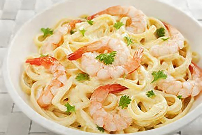 Low Sodium Pasta & Shrimp Alfredo for 2 - Skip The Salt - Low Sodium ...